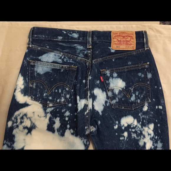 Levis 501 Bleach Effects Jeans - Picture 7 of 7